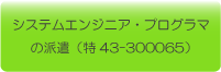 システムエンジニア・プログラマの派遣