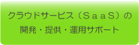 クラウドサービスの開発・提供・運用サポート